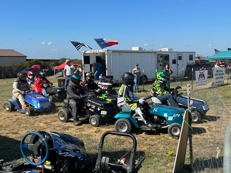 It’s Off to the Lawn Mower Races In Gun Barrel City
